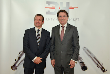 HMA Iain Lindsay visits Doherty Hungary Kft