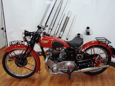 The 1937 Rudge “Ulster” 499cc motorbike